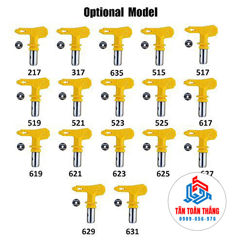 Béc phun sơn chữ T