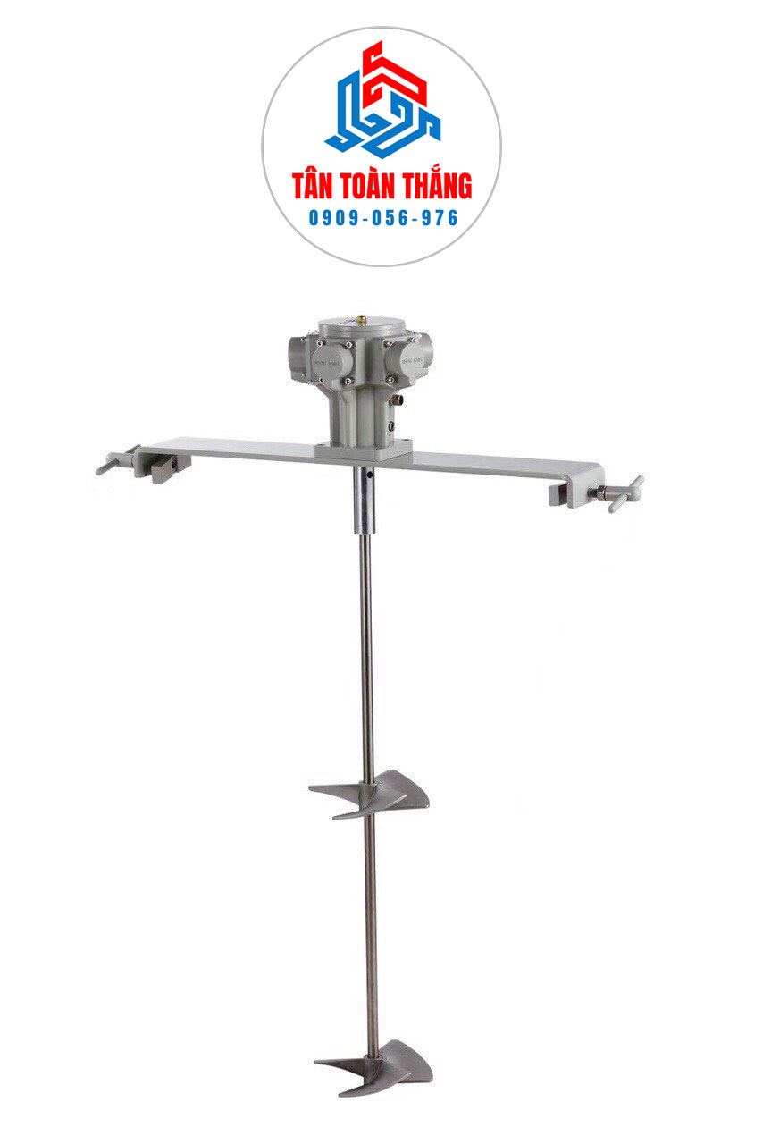 Hình ảnh máy khuấy sơn ga ngang phuy 200 lít