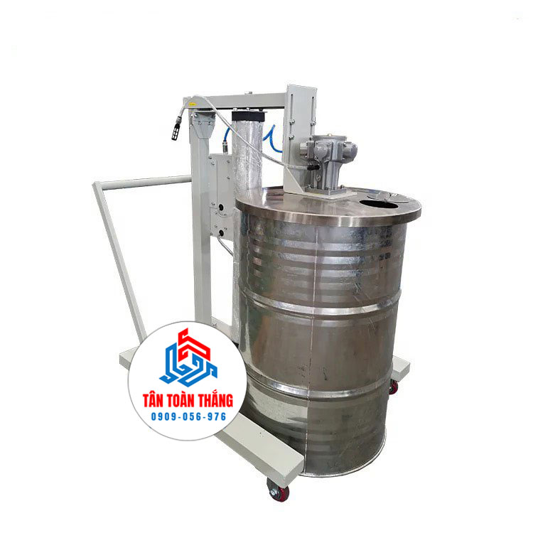 Mày khuấy thùng phuy có gắn nắp