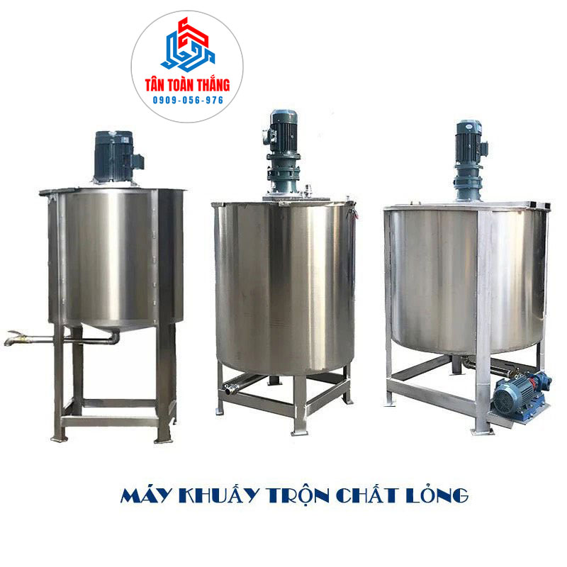 Máy khuấy trộn chất lỏng 100 lít đến 1000 lít