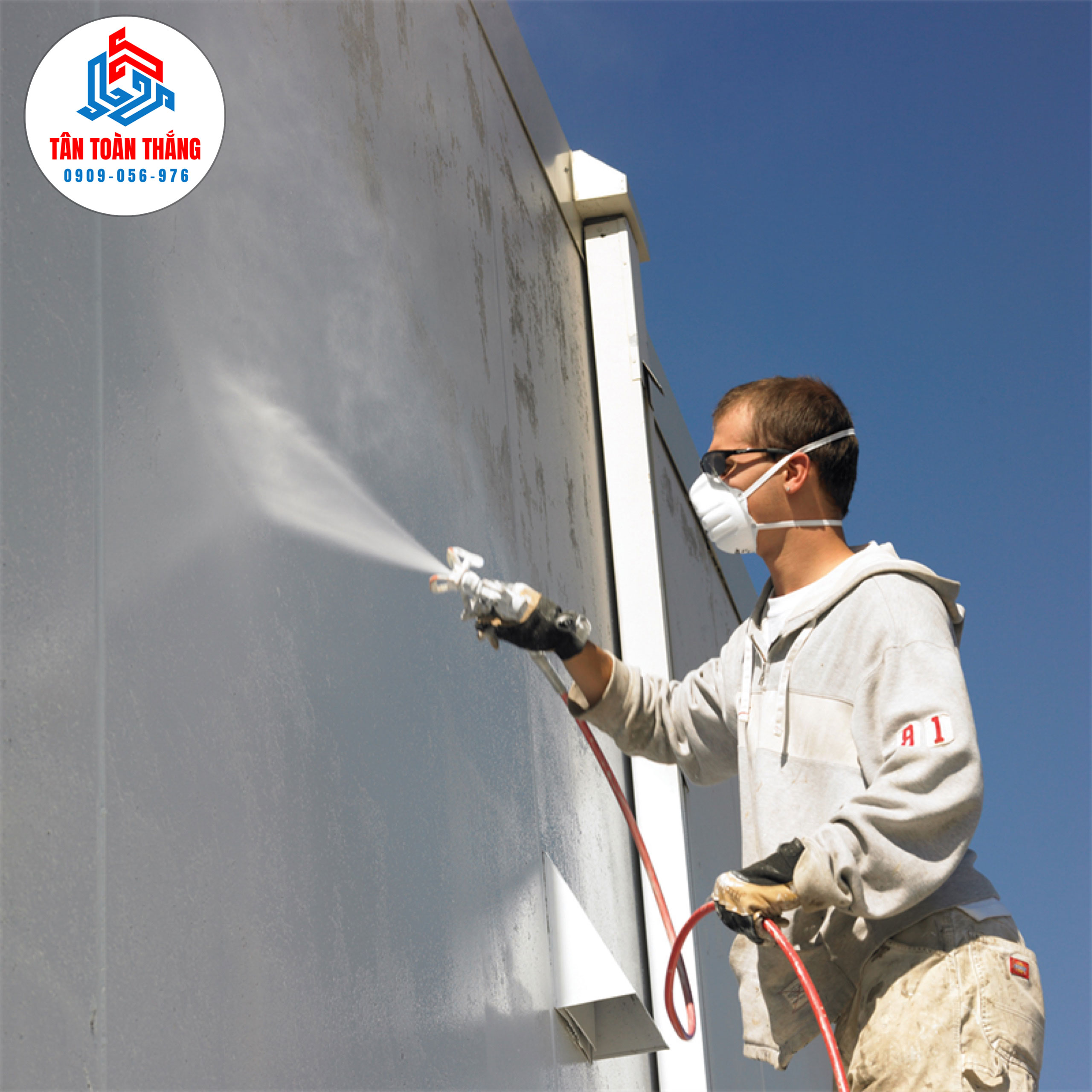 Máy phun sơn nước tường nhà