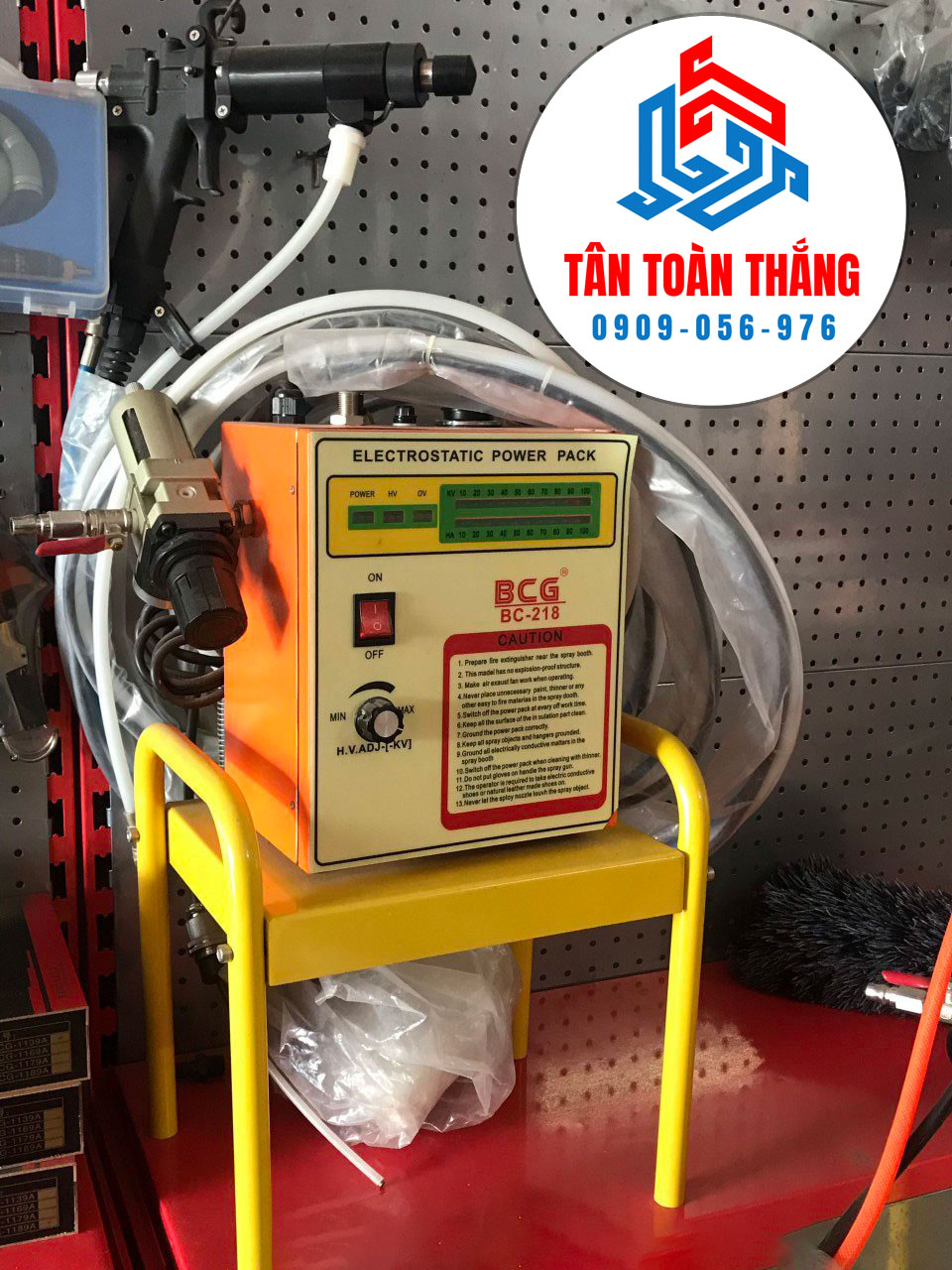 Máy phun sơn tĩnh điện ướt BCG