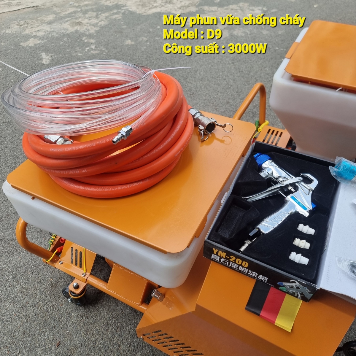 Máy phun vữa chống cháy D9