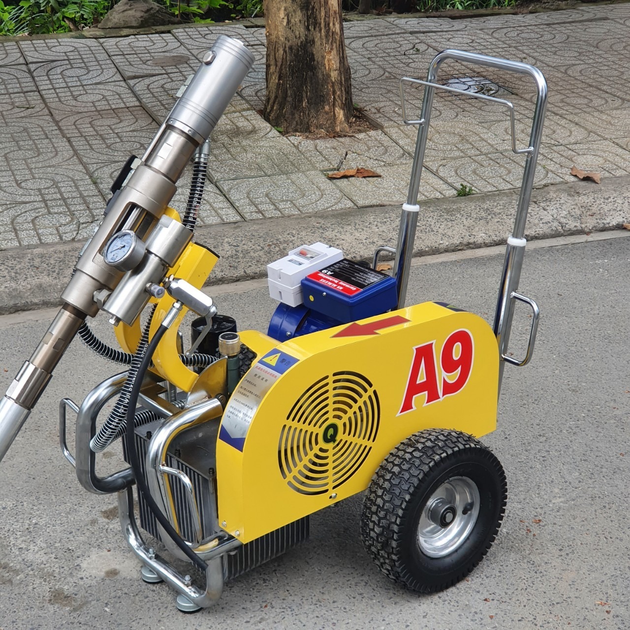 Máy phun bột trét tường A9 (chuyên cho bột đặc)